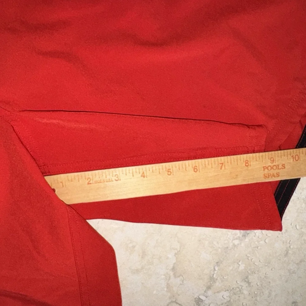 Nike Men's Red Swim Trunks Black Accents & Drawstring Size XXL Board Shorts Net